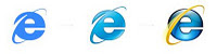internet explorer logo evolution